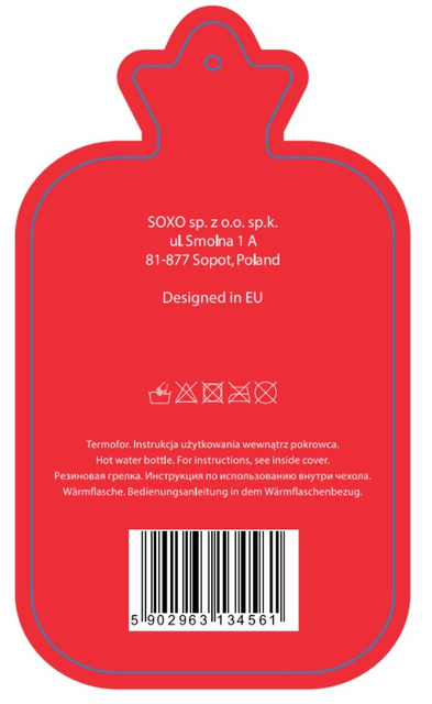 Wärmflasche mit Fuchs-Bezug 1,8 L