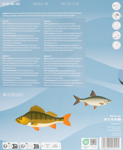 Skarpetki Atlas Wędkarski 4-pak