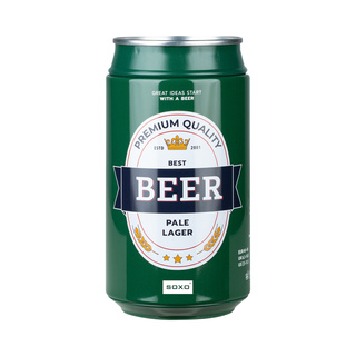 Men's colorful SOXO GOOD STUFF socks funny pale lager beer roasted in a can with polish inscriptions