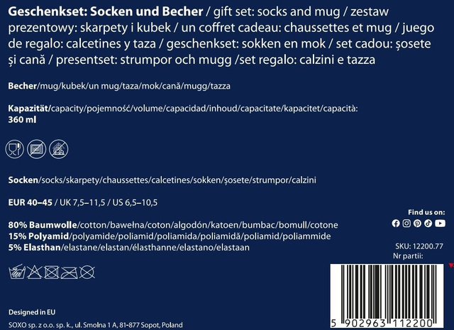 Batman sock mug and key ring set