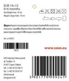 Kapcie niemowlęce pomarańczowe SOXO liski