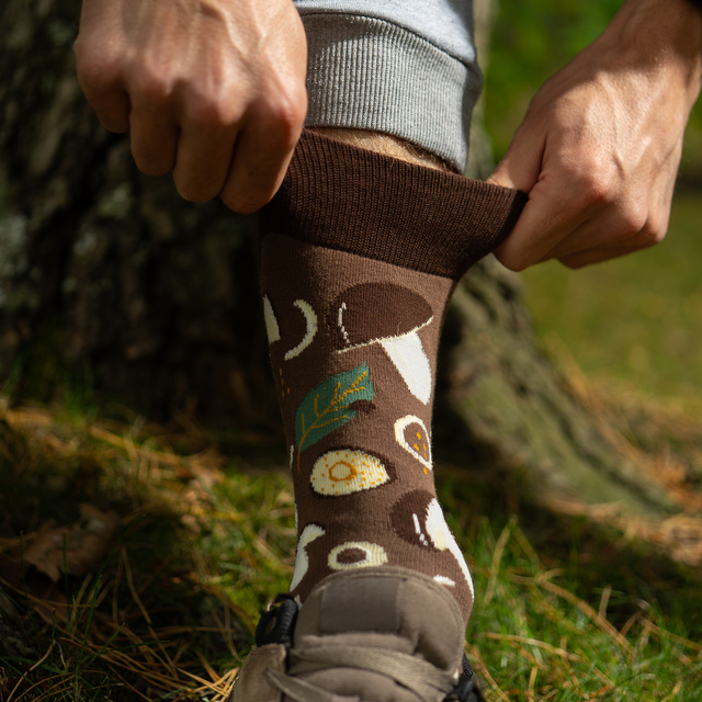 Funny SOXO Men's | women's socks | mushrooms marinated in a jar | cotton | a gift for him | unisex
