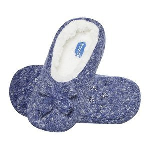 Women's blue SOXO ballerina slippers