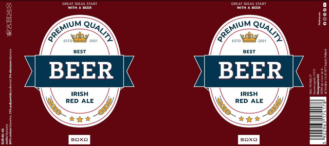 Skarpetki Piwo w Puszce Irish Red Ale