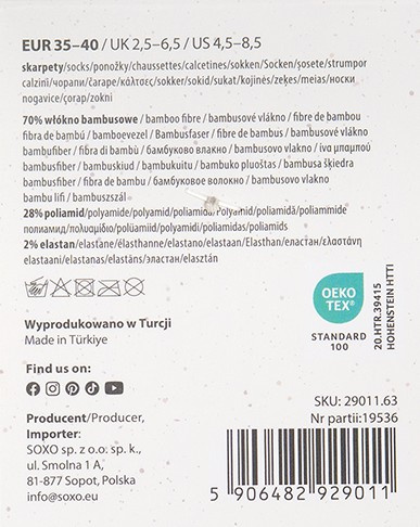 Skarpetki Bambusowe w Kwiatki