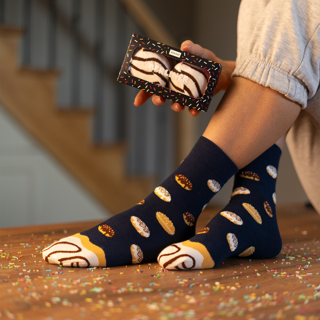 Skarpetki SOXO Donut w Pudełku - 2 Pary