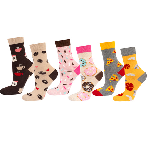 Set 3x SOXO funny colorful women's socks