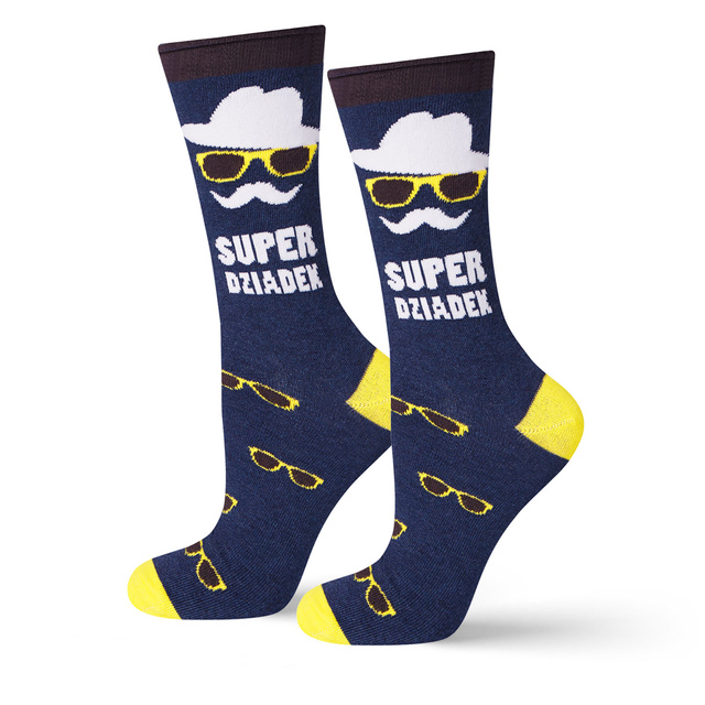 SOXO men's socks super grandpa