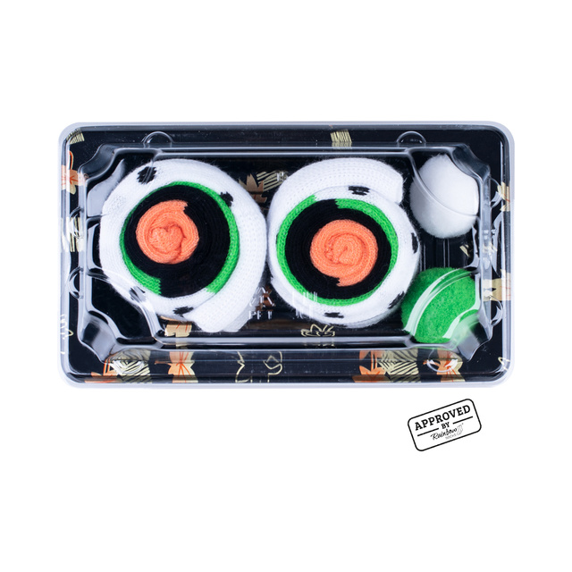 Socks for men and women SOXO green sushi in a box