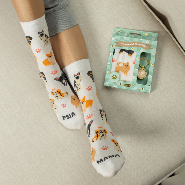 Drama Queen Socks + Keychain Set