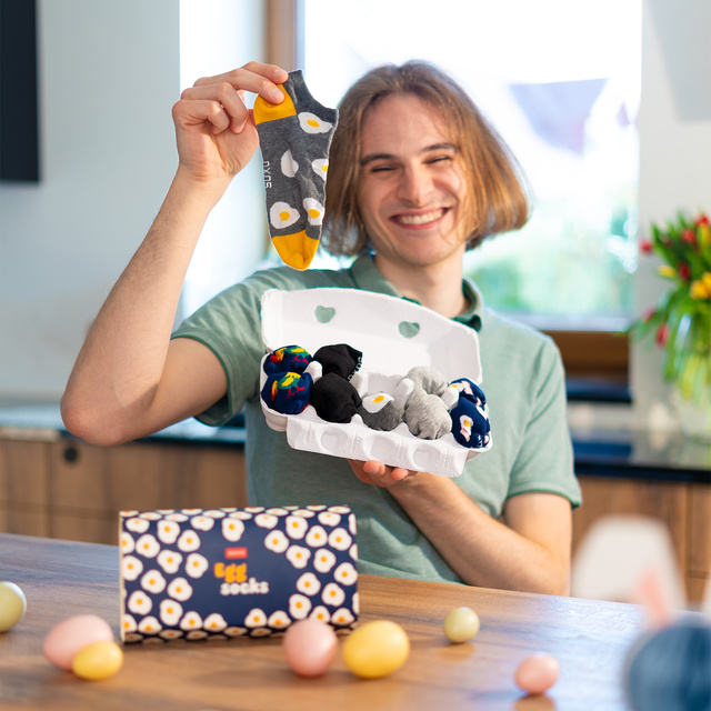 5x SOXO bunte Ostersocken für Herren und Damen