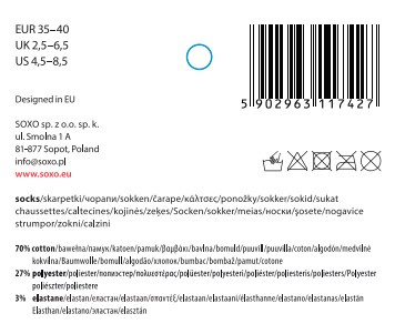 Damensocken SOXO weiße mit Kolibri