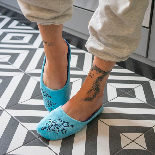 Kapcie Damskie z Haftem