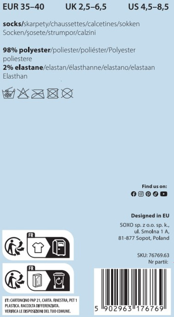 1 Paar von lustige Socken mit Teddybär | Damensocken | SOXO