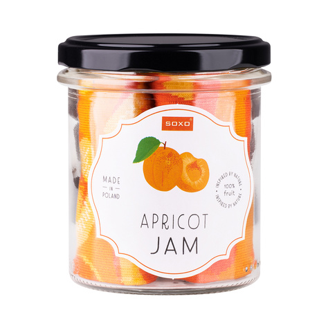 Skarpetki damskie SOXO apricot jam słoik