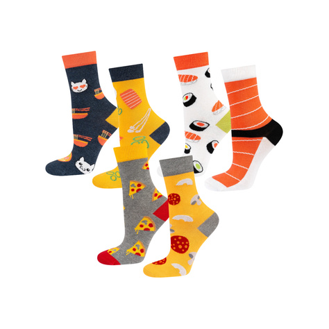 Set of 3x Women's colorful SOXO socks for a gift