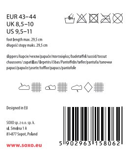 Herrenpantoffeln mit der Aufschrift super Großvater in einer Geschenkbox SOXO