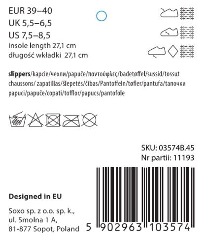 Kapcie Baleriny Damskie z Kokardką i Diamencikiem