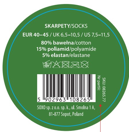 Bunte SOXO GOOD STUFF Herrensocken mit lustigem Baumwollhonig im Glas