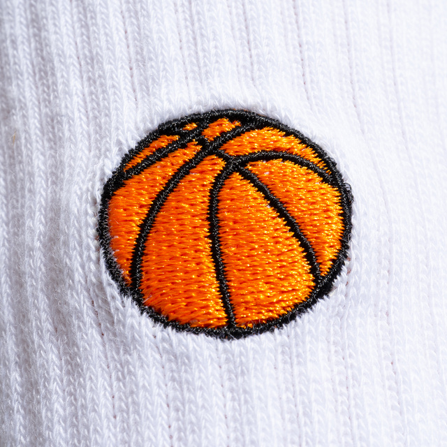 SOXO men's white socks with embroidery - 5 pairs