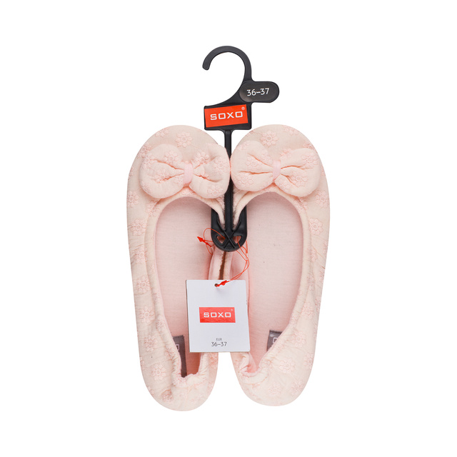 Kapcie baleriny damskie SOXO z kokardką