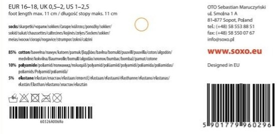 Gelb Babysocken SOXO Ballerinas mit einem Bogen