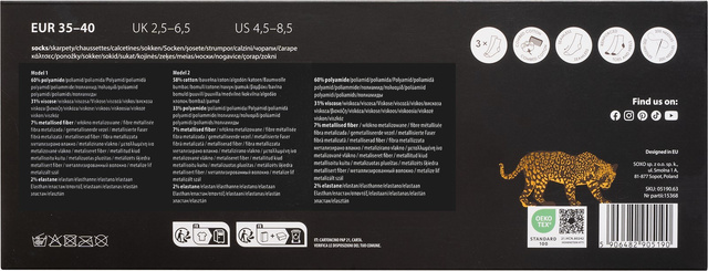 Skarpetki Leopard Classic 3-pak