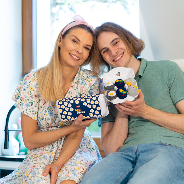 5x SOXO bunte Ostersocken für Herren und Damen