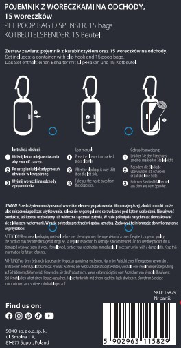 Pojemnik na Woreczki dla Pupila