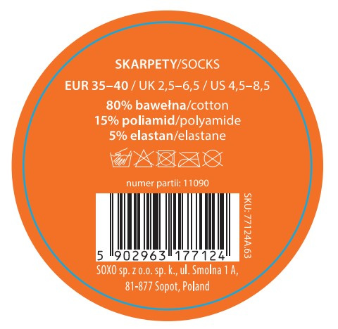 Skarpetki Dżem Morelowy w Słoiku