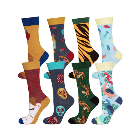 Set 4x SOXO funny colorful women's socks