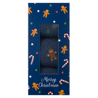 3 Paar von lustigen Socken mit Weihnachten motiv in einzigartiger Verpackung | Herrensocken | SOXO