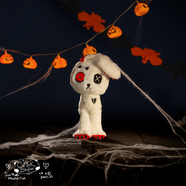 Gus Fink white cat mascot Numb x Bunny