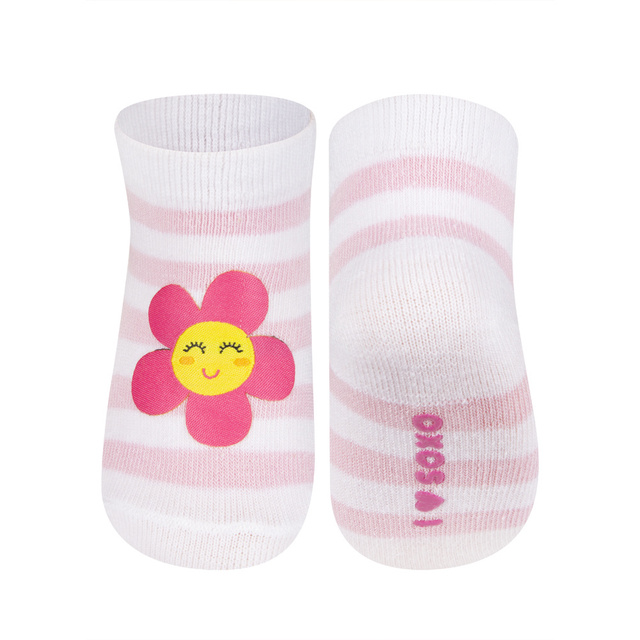 SOXO Infant striped socks with patch