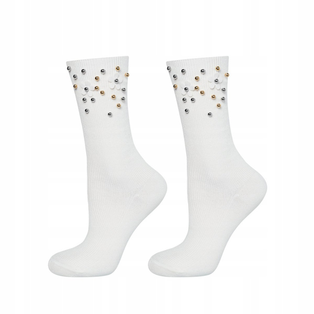 Damensocken Classic SOXO mit Perlen