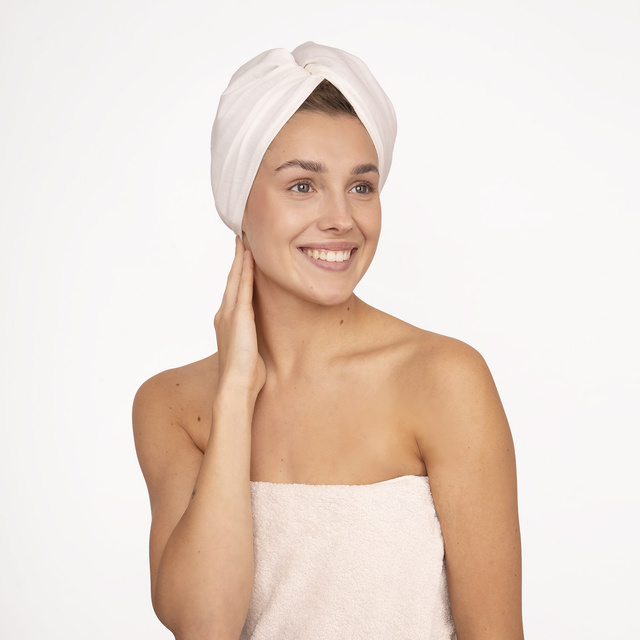 Badeturban weißer | Handtuch | 60x25 cm | MOMO WAY