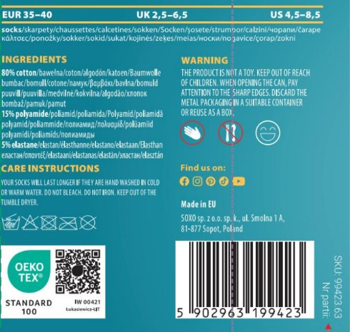 1 Paar von lustigen Socken mit Deutscher Schäferhundmotiv in einzigartiger Verpackung | Damen-/Herrensocken | SOXO