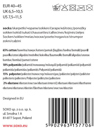 Men's socks SOXO GOOD STUFF cyclist bicycle