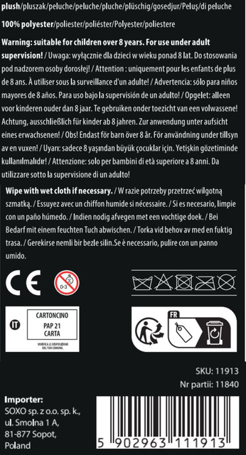 Gus Fink orangefarbenes Katzenmaskottchen Slurg