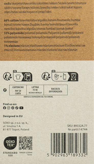 1 Paar von lustigen Socken mit Pale Lager Biermotiv in einzigartiger Verpackung | Herrensocken | SOXO