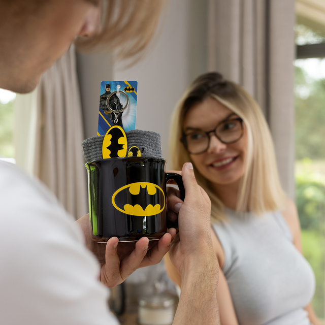 Batman mug sock and key ring set