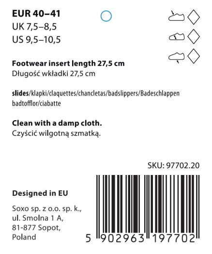 SOXO Strand Latschen unisex | Gänseblümchen Muster