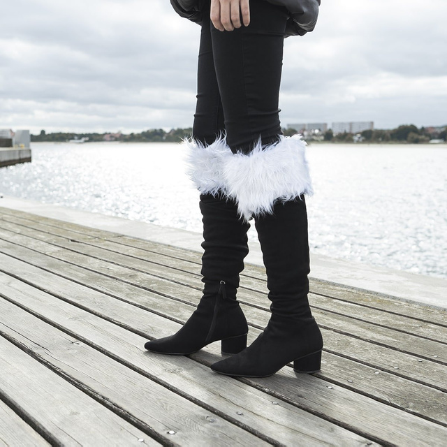 OUTLET Pelzige Beinlinge Soxo für Damen