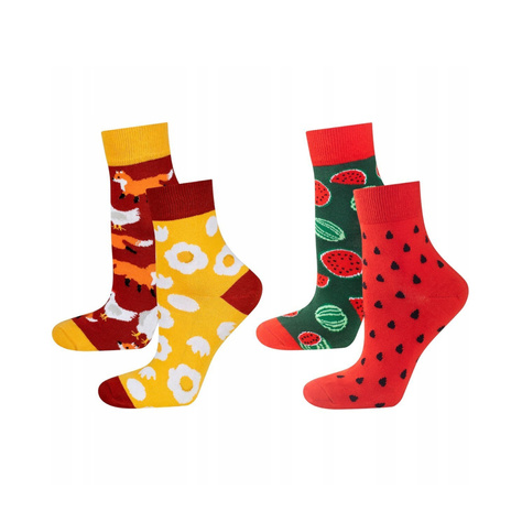 Set 2x SOXO GOOD STUFF bunte Damensocken