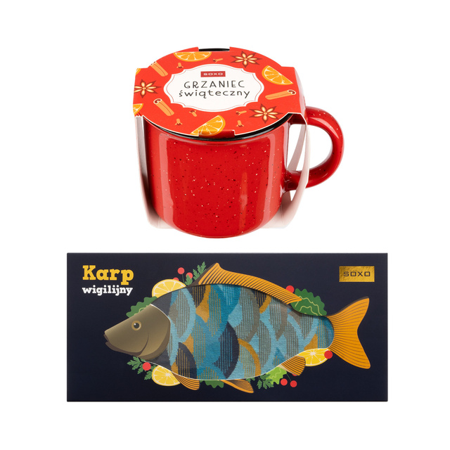 Skarpetki Grzaniec w Kubku i Karp Wigilijny 2-pak