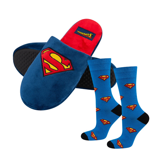 Zestaw Skarpetki i Kapcie Superman