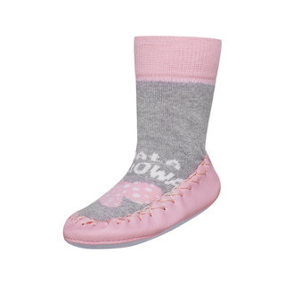 Slippers SOXO with leather sole - little boss