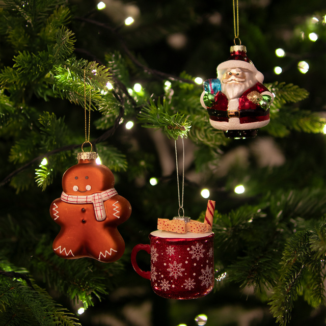 Set mit 3x Soxo Christbaumkugeln