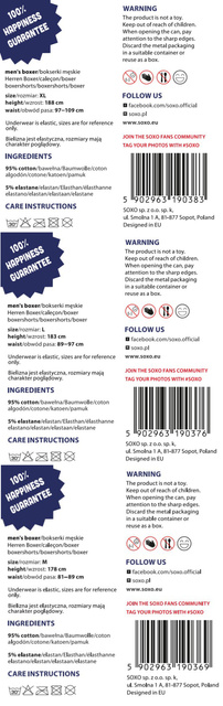 Men's boxer shorts SOXO canned sausages | Funny gift | Boy's Day | Cotton panties for Him