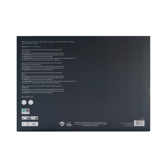 Advent Calendar with Socks Harry Potter 12-Pack